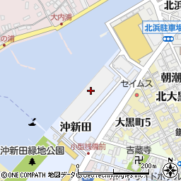 八幡浜魚仲買人組合事務所周辺の地図