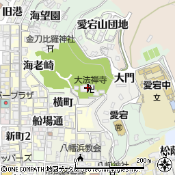 大法禅寺周辺の地図