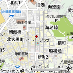 愛媛県八幡浜市仲之町周辺の地図