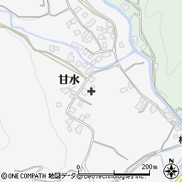 福岡県朝倉市甘水1197-1周辺の地図