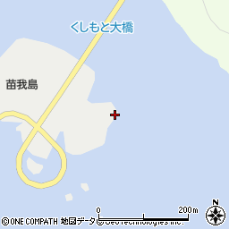 苗我島灯台周辺の地図