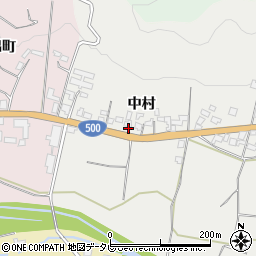 福岡県朝倉市中村1743周辺の地図