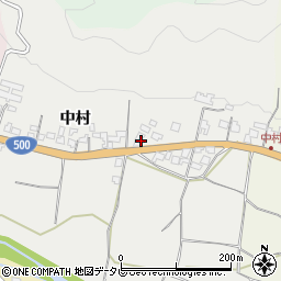 福岡県朝倉市中村1757周辺の地図