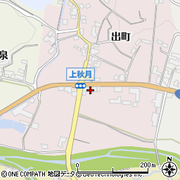 福岡県朝倉市出町1597周辺の地図