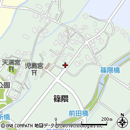 福岡県朝倉郡筑前町篠隈554周辺の地図