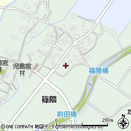 福岡県朝倉郡筑前町篠隈557-3周辺の地図