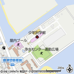 唐津市少年科学館周辺の地図