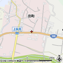 福岡県朝倉市出町1601周辺の地図