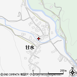 福岡県朝倉市甘水66-3周辺の地図