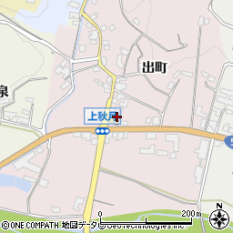 福岡県朝倉市出町1598周辺の地図