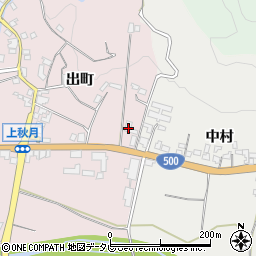 福岡県朝倉市出町1730周辺の地図