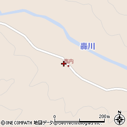 大分県中津市山国町槻木528周辺の地図