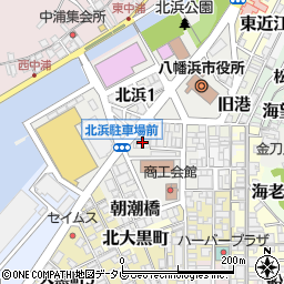 愛媛信用金庫八幡浜支店周辺の地図
