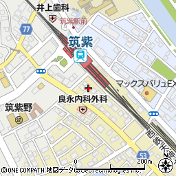 エフ・パーク筑紫駅西口駐車場周辺の地図