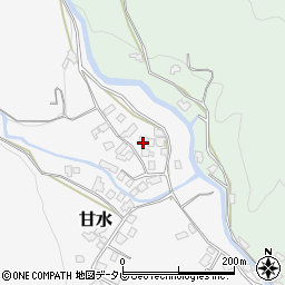 福岡県朝倉市甘水98-1周辺の地図