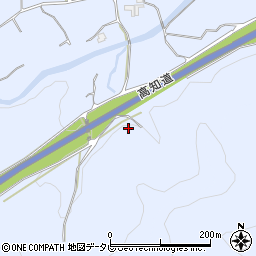 高知自動車道周辺の地図