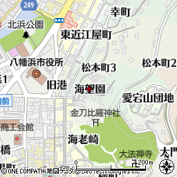 愛媛県八幡浜市海望園周辺の地図