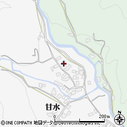 福岡県朝倉市甘水115-1周辺の地図