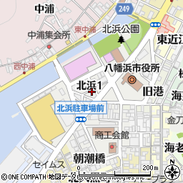 愛媛県八幡浜市北浜周辺の地図
