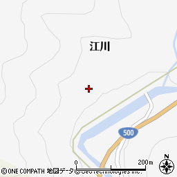 福岡県朝倉市下戸河内周辺の地図