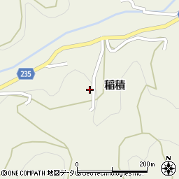 愛媛県大洲市稲積233周辺の地図