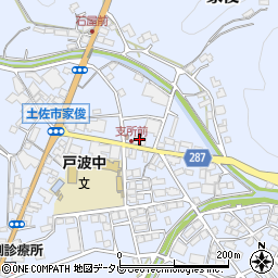 ＪＡ高知県戸波周辺の地図