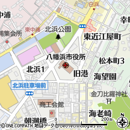愛媛県八幡浜市周辺の地図