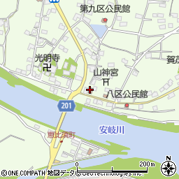 安岐港郵便局周辺の地図