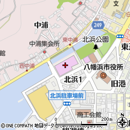 八幡浜市民スポーツセンター周辺の地図