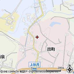福岡県朝倉市出町1626-3周辺の地図