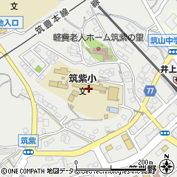 筑紫野市立筑紫小学校周辺の地図