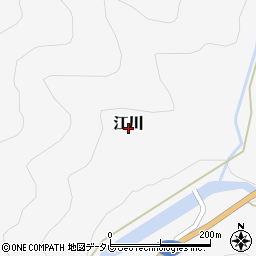 福岡県朝倉市江川周辺の地図