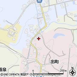 福岡県朝倉市出町1639周辺の地図