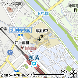 筑紫野市立筑山中学校周辺の地図