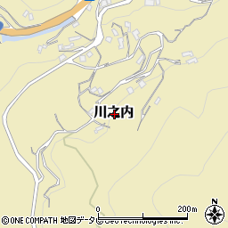 愛媛県八幡浜市川之内周辺の地図