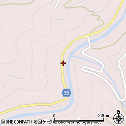 愛媛県大洲市肱川町山鳥坂1740周辺の地図