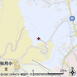 福岡県朝倉市秋月172周辺の地図