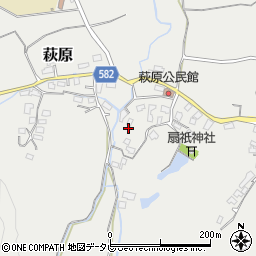福岡県筑紫野市萩原周辺の地図