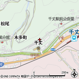 愛媛県八幡浜市木多町周辺の地図