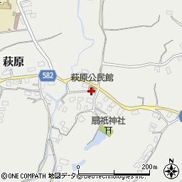 萩原公民館周辺の地図