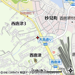 西唐津コミュニティ消防センター周辺の地図
