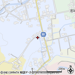 福岡県朝倉市秋月153周辺の地図