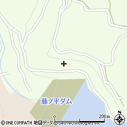 藤ノ平ダム周辺の地図