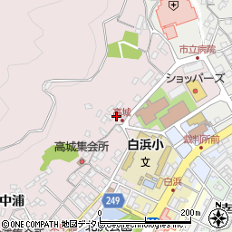 愛媛県八幡浜市向灘高城周辺の地図