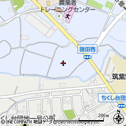 福岡県筑紫野市諸田周辺の地図