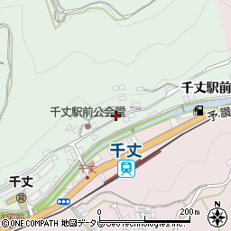 愛媛県八幡浜市松柏千丈駅前周辺の地図