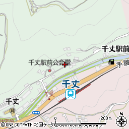 愛媛県八幡浜市松柏（千丈駅前）周辺の地図