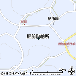 佐賀県唐津市肥前町納所周辺の地図
