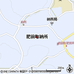 佐賀県唐津市肥前町納所周辺の地図