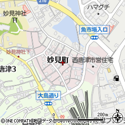 佐賀県唐津市妙見町7129-2周辺の地図